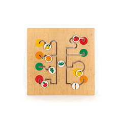 Деревянная игровая панель Лабиринт фрукты-овощи 1