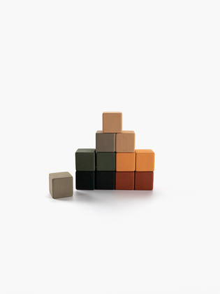 Набір дерев'яних кубиків міні 3