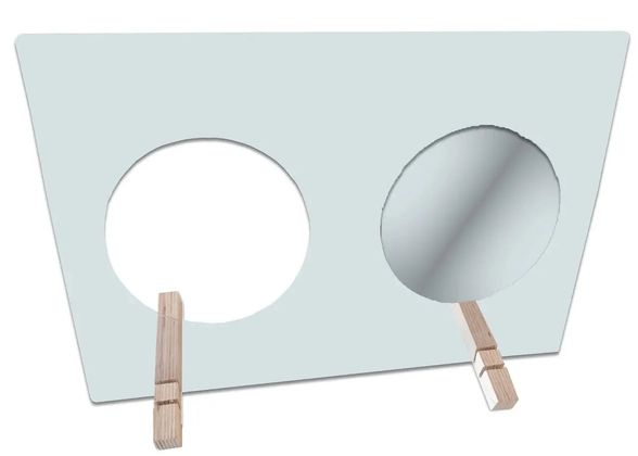 Логопедическое зеркало с отверстием на подставке 1
