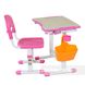 Комплект парта и стул-трансформеры PICCOLINO ІІ , Розовый, от 3-х до 10-ти лет, 15, Навчальний стіл для однієї дитини, 17 кг