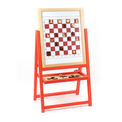 Дерев'яна ігрова панель шахи і шашки 5