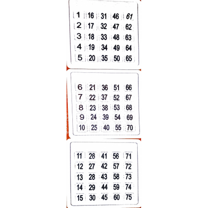 Набор для игры в Бинго с тактильными обозначениями для слепых 3