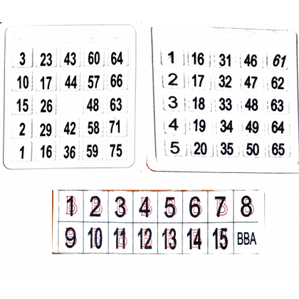 Набор для игры в Бинго с тактильными обозначениями для слепых 4