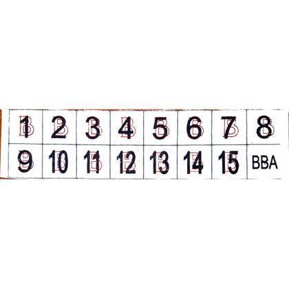Набор для игры в Бинго с тактильными обозначениями для слепых 2