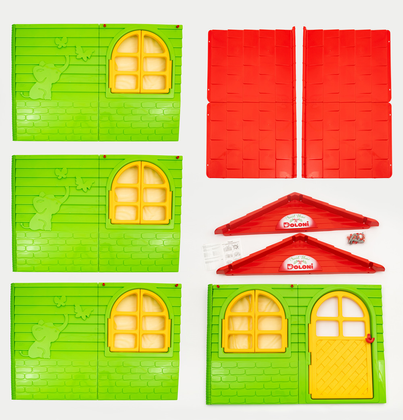 Будиночок дитячий ігровий зі шторками в 3 кольорах 1290 мм 5