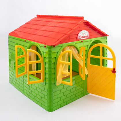 Будиночок дитячий ігровий зі шторками в 3 кольорах 1290 мм 2
