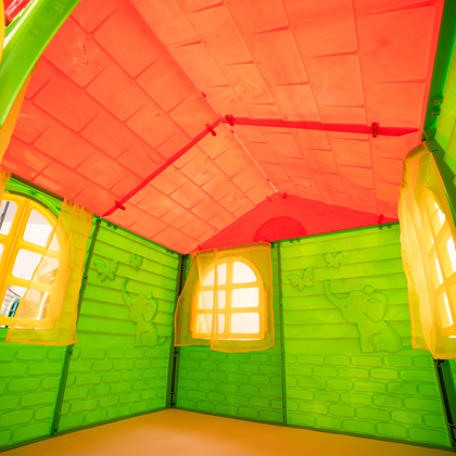 Будиночок дитячий ігровий зі шторками в 3 кольорах 1290 мм 4