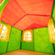 Домик детский игровой со шторками в 3 цветах 1290 мм., Салатовый