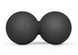 Силіконовий масажний подвійний м'яч 63 мм, Чорний