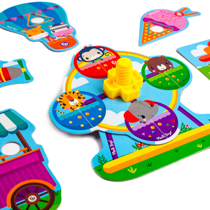 Игра-конструктор с пластиковыми болтами Парк развлечений для малышей 3