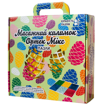 Килимок масажний Пазли Мікс 9 елементів 6
