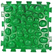 Килимок масажний, 1 елемент., Зелений, ПВХ, 26*26