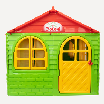 Будиночок дитячий ігровий зі шторками в 3 кольорах 2560 мм 2