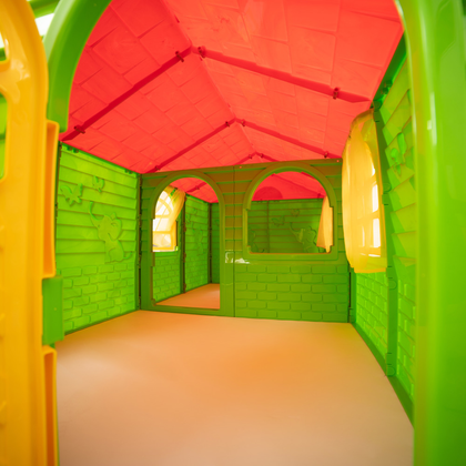 Домик детский игровой со шторками в 3 цветах 2560 мм. 4