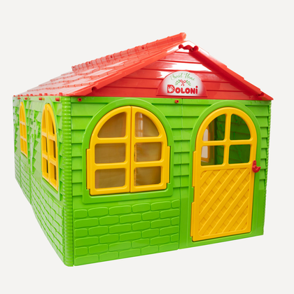 Будиночок дитячий ігровий зі шторками в 3 кольорах 2560 мм 3