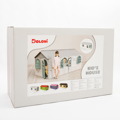 Будиночок дитячий ігровий зі шторками в 3 кольорах 2560 мм 6
