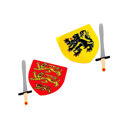 Деревянный набор щит и меч набор 1
