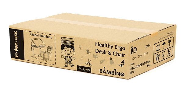 Комплект парта и стул-трансформеры BAMBINO 10