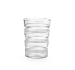 Прозрачный ребристый стакан 1