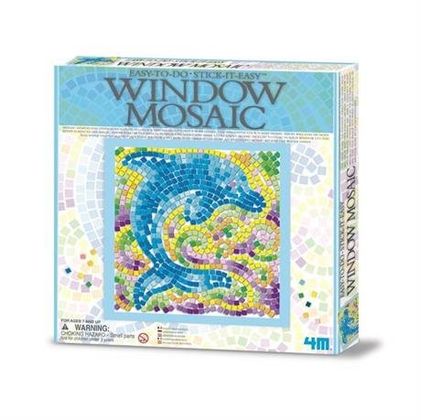 Набор для творчества 4M Мозаика на окно Бабочка Дельфин Котенок 2