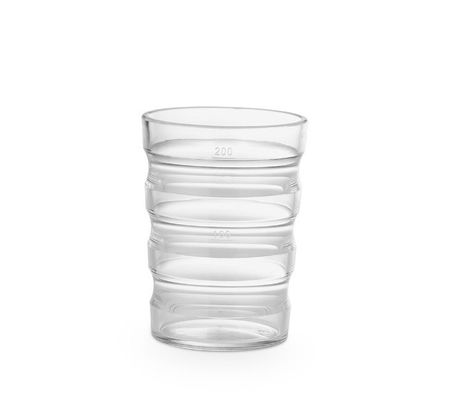 Прозрачный ребристый стакан 1