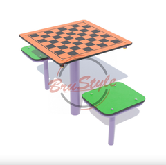 Детский столик для игры в шахматы. 1
