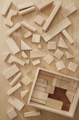 Набір дерев'яних блоків Архітектор 6