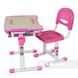 Комплект парта и стул-трансформеры BAMBINO, Розовый, от 3-х до 11-ти лет, 15, Навчальний стіл для однієї дитини, 17,7 кг