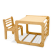 Деревянный комплект Кресло и столик Кубик