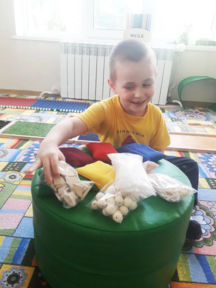 Набір Сенсорних мішечків Гра на відповідність c посібником 3