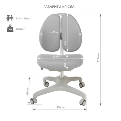 Подростковое кресло ортопедическое для дома Bello II 5