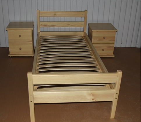 Одноярусне ліжко з дерева Затишок 5