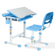 Комплект парта і стілець-трансформери CANTARE, Блакитний, від 3-ох до 10-ти років, 15, Навчальний стіл для однієї дитини
