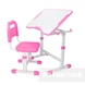 Комплект парта і стілець трансформери Sole ll, Рожевий