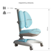 Ортопедическое кресло Premio, Голубой, без подлокотников