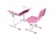 Зростаюча парта та стілець для дітей SORPRESA, Рожевий, Зростаюча дитяча парта зі стільцем