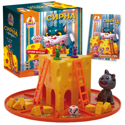 Игра настольная развлекательная Сырная вечеринка 2