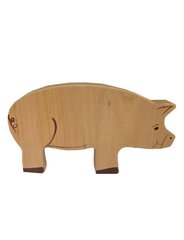 Дерев'яна фігурка Свинка 1