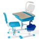 Комплект парта і стілець-трансформери Capri, Блакитний, від 3-ох до 12-ти років, 18, Навчальний стіл для однієї дитини, 18 кг