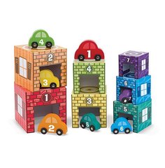 Набор блоков-кубов Автомобили и гаражи 1