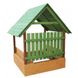 Пісочниця - будиночок з лавками, дахом та захисним парканчиком