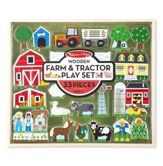 Деревянный набор Ферма и трактор 1