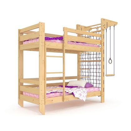 Двоярусне спортивне ліжко покрите лаком babyson 8 80x190см 4