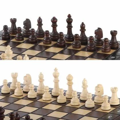 Набор шахматы+ шашки+ нарди Школьные Мадон 142 4
