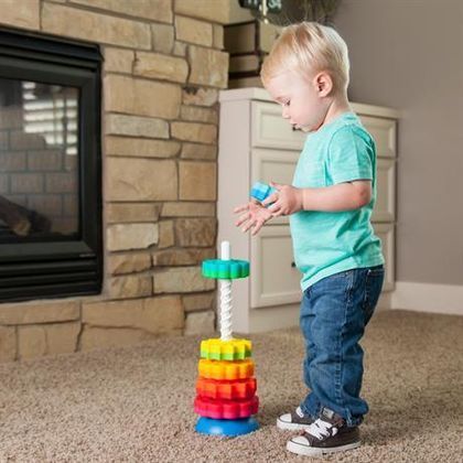 Пірамідка гвинтова тактильна SpinAgain 4